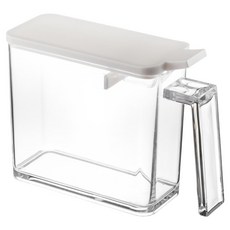 Yamazaki 山崎 AQUA調味料盒 香料瓶罐/調味料瓶罐/料理瓶罐/料理配件 S 白色, 350ml, 1個