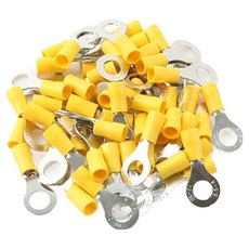Coms 壓接端子 環形 100入 黃色 O型壓接端子 RVS 5.5-8 T1823, 1個