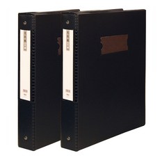 玄風 PVC 高週波 資料冊 活頁夾 透明文件夾 A4 40p, 黑色, 2個