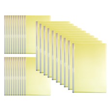 현풍 세로형 인쇄무 민 둥근쫄대화일 A4 5mm, 노랑색, 30개