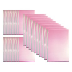 현풍 세로형 인쇄무 민 둥근쫄대화일 A4 5mm, 분홍색, 30개