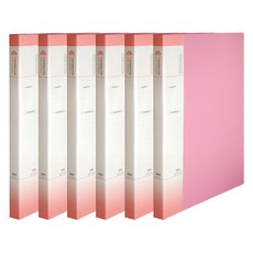 玄風 PP 彩色索引左側活頁夾 A4, 粉紅色, 6個