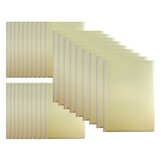 현풍 세로형 반투명 민 쫄대화일 A4 5mm, 노랑색, 30개