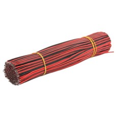 Coms 訂製用跳線 電纜線 2線 紅黑 電源供應 20cm BU912 200入, 單一商品