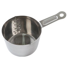 리빙글로리 올 스텐 계량컵, 실버, 1개, 180ml
