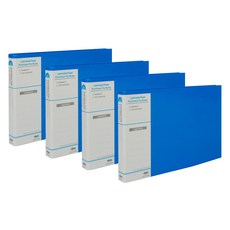 玄風 合紙塗層稅務文件夾 A5, 藍色, 4個