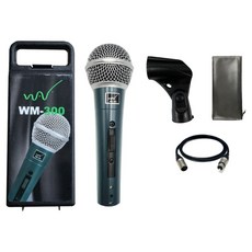 웨이브 다이나믹 유선 마이크 세트, 블랙, WM-300