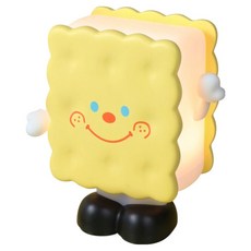 aibo 餅乾造型LED夜燈 USB充電式, 黃色