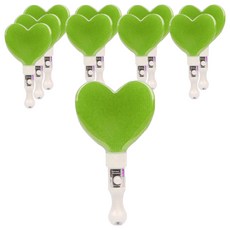 Maket Gamseong 閃亮LED愛心棒, 10個, 綠色