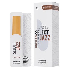 D'Addario 有機 Select Jazz Unfiled 次中音薩克斯風簧片 3S 5入, 1個