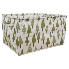 小麥購物 棉麻收納籃, 森林, 1個