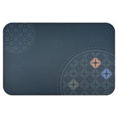 Minimalism 日竹門 軟式珪藻土吸水彩印地墊 海棠窗花