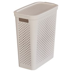 올유리빙 롱슬림 빨래바구니 60L, 베이지