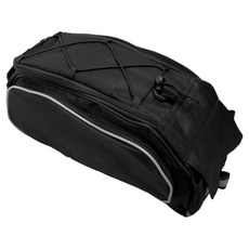 DIBOTE 迪伯特 自行車可肩背後貨包 W3150-3, 黑色, 1個