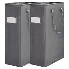 Reborn.J 窄版可提式回收分類袋 2入, 深灰色