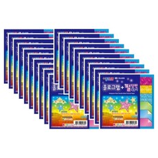 JONG IE NARA 雷射3種 x 4張 + 珠光雙面色紙3種 x 4張套組, 9色, 20套