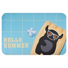 monster 軟式珪藻土吸水彩印地墊