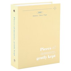 리코즈 루나 포켓 네컷앨범 4x6, 레몬 옐로우, 40매