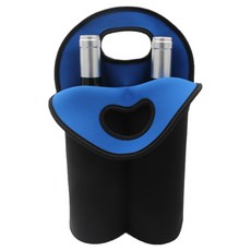 Labelloa 雙層紅酒保護套保冷袋, 藍色, 1個