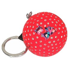 Saintnine 水晶方晶鋯石球僮袋波士頓包高爾夫球鑰匙圈鑰匙扣, 紅色, 1個