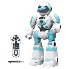 KANGAROO 캥거루 인공지능 움직이는 영어 버전 스마트 프로그래밍 제스처 감지 원격 제어 노래와 춤 로봇완구 BG1538, 민트, 1개