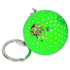 Saintnine 水晶方晶鋯石球僮袋波士頓包高爾夫球鑰匙圈鑰匙扣, 綠色, 1個