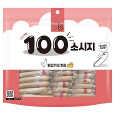 펫어스 강아지 백소시지 100p, 900g, 1개, 혼합맛(닭고기/치즈)