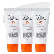 Dr.Bio Air Cool 物理性防曬乳 SPF50+ PA++++, 3個, 50ml