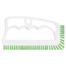 FUGINATOR 廁所窗框浴室磁磚清潔刷, 1個, 白色 + 綠色