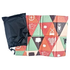 휴대용 등산 낚시 캠핑 미니 8단 접이식 방석, 혼합색상