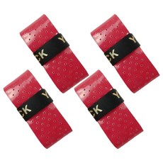 First Fit 運動球拍手柄握把布, 4個, 紅色