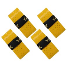 First Fit 運動球拍手柄握把布, 4個, 黃色