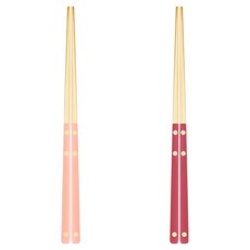 Bogen Sentier 餐具筷子2件組, 1套, 金色 + 蜜桃色, 金色 + 胭脂紅, 筷子2種