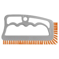 FUGINATOR 環保再生廁所窗框浴室磁磚清潔刷, 1個, 灰色 + 橘色