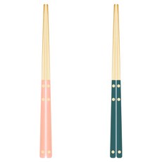 Bogen Sentier 餐具筷子2件組, 1套, 金色 + 蜜桃色, 金色 + 水藍色, 筷子2種