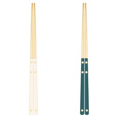 Bogen Sentier 餐具筷子2件組, 1套, 金色 + 香草色, 金色 + 水藍色, 筷子2種