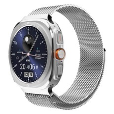 SINJIMORU Apple Watch替換Milanese錶帶, 銀