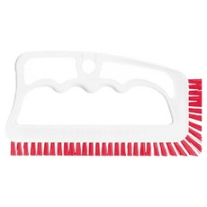 FUGINATOR 廁所窗框浴室磁磚清潔刷, 1個, 白色 + 紅色