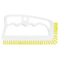 FUGINATOR 廁所窗框浴室磁磚清潔刷, 1個, 白色 + 黃色