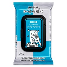기본에 빅사이즈 유리 거울 세정 캡형 청소티슈 25p, 1개