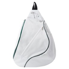 VictoryLap 多功能波浪網球斜背包, 1個, 白色