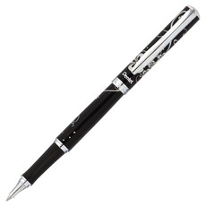 펜텔 스털링 스프링 볼펜 0.7mm K611A1-LR7AK, 블랙 + 플라워, 1개