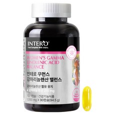 INTERO 女士γ-次亞麻油酸平衡膠囊 94.5g, 90錠, 1個