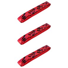 Firstfit 球拍運動手握把帶, 3個, 紅色