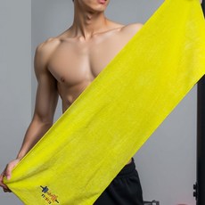 Alldaily 健身毛巾 運動毛巾 TSP2632, 1個, 黃色