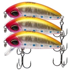 싸파 더블킬 쏘가리 미노우 저크 베이트, DKM 50S K003, 3개