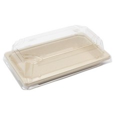 Inp SK 甘蔗漿長方形托盤附蓋組 02號 16.1 x 9.1 x 5 cm, 25套
