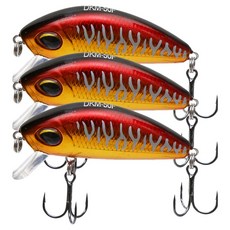 싸파 쏘가리 미노우 저크 베이트, DKM 50S K005, 5g, 3개