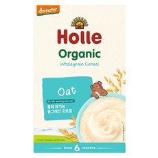 홀레 유아용 유기농 홀그레인 이유식, 오트밀, 250g, 1개