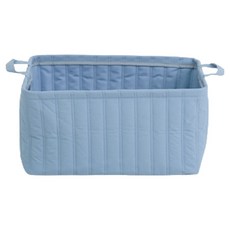 絎縫方形籃, 藍色, 1個